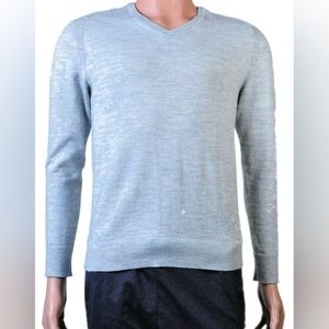 Express Sky Gray Crewneck Sweater (2b)